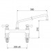 Baterie cu doi robineti si alimentare dubla Ø16 L=350mm A=210mm #549851